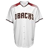 Outerstuff MLB 4-7 Kids Blank Cool Base Home Color Team Jersey (5/6, Arizona Diamondbacks Home White)