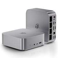 Beelink Mini PC SER8, AMD Ryzen 7 8745HS (8C/16T, bis zu 4,9 GHz), 16 GB DDR5-RAM, 500 GB M.2 PCIe 4.0 SSD, 4K-Dreifach-Display, USB4, HDMI, DP, BT 5.2, WiFi 6, 2,5G-LAN, Mini-Computer Windows 11 Pro – Ansicht 1