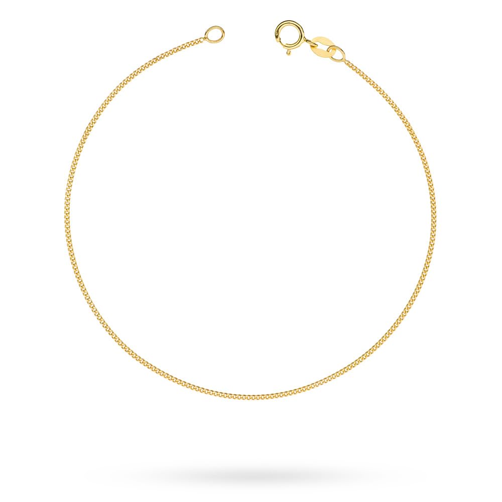 MARKO Armband Damen Echtgold 333 Gelbgold 17–21 cm | Feine Goldkette ohne Anhänger | Schmuck für Frauen | Freundschaftsarmband & Muttertagsgeschenk