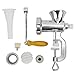 Picadora de Carne Manual, Haofy Embutidora de Salchichas de Aleación de Aluminio, Molino de Carne para Moler Carnes Carne de Res Fideos Ajo Pimienta, para Hacer Salchicha (#5)