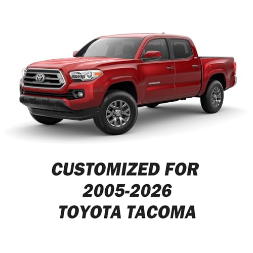 Image of Aierxuan Front Toyota Tacoma Seat Covers Waterproof Leather (Black)