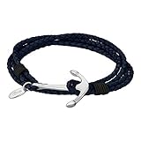 Ancho: 2.45 cm PULSERA LOTUS STYLE ACERO HOMBRE LS1831/2/2 CUERO AZUL ANCLA ACERO