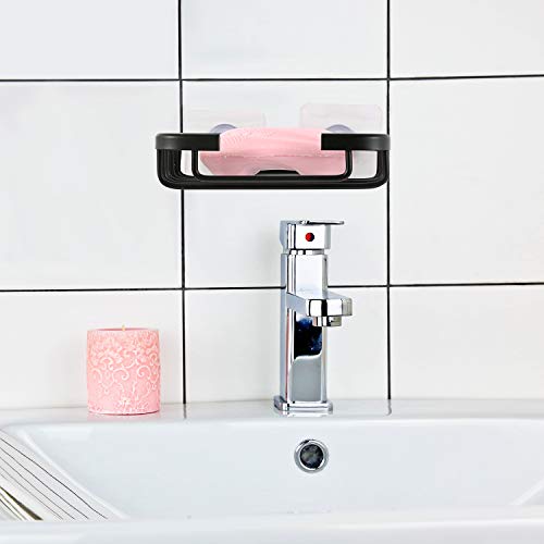 Ronchen Soap Dish,Premium Soap Dish For Shower, Space Aluminum Wall Mounted Bar Soap Holder For Bathroom Shower Kitchen Wall, Drilling Installation Or Directly Paste #TOP7