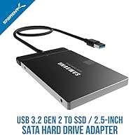 SABRENT SATA Adapter SSD HDD 2,5 Zoll Festplattenadapter USB, 10Gbps Data Transfer USB C & A Kabel (EC-SS31) – Ansicht 2