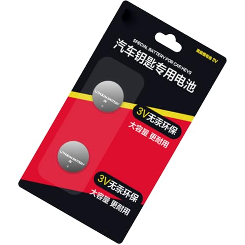 Lot de 2 piles bouton 2032 3 V haute densité d'énergie pour télécommandes et traqueurs de fitness Design anti-fuite