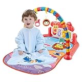 Vision d'exercice : le tapis de gym Play est équipé d'un clavier de piano qui offre non seulement un bon entraînement auditif pour les s, mais aussi la capacité du s à coordonner les mouvements. Les couleurs vives peuvent entraîner la vision des enfants.