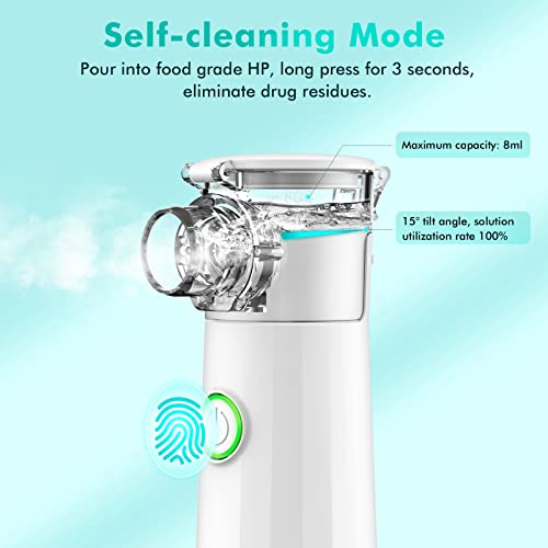 Portable Nebulizer, Quiet Handheld Nebulizer For Travel Or Daily Use Nebulizer Machine For Adults And Kids With 1 Set Accessory Personal Steam Inhaler Atomizer For Breathing Problems #TOP1