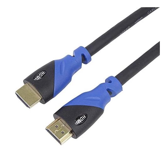 PremiumCord Cavo HDMI 2.0b 4K HDMI 4K @ 60Hz 2160p , 3D, ARC, HDCP, spina dorata, connettore in PVC nero blu, lunghezza 1 m