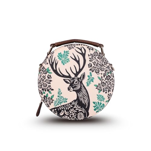 WOTM Round Sling Bag for Women | Travel CrossBody Side Bag for Wo...