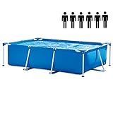 ● Fácil de instalar: Las piscinas son fáciles de montar (herramienta gratuita) con una gran capacidad de agua y diseño resistente para un uso duradero.