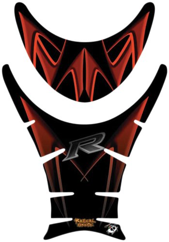 Suzuki GSXR600 - Rascal Grafik X-ak Tank Pad Black-Orange
