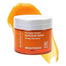 Andalou Naturals Pumpkin Honey Glycolic Mask NEW FORMULA - Exfoliating Face Mask with Glycolic Acid, Vitamin C for a Radiant Glow - Gentle Exfoliant Removes Dirt & Dry Skin Cells - 1.7 fl oz