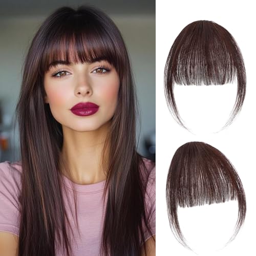 Clip in Pony Haar Extensions Natürlicher Look Mit Seitlichen Koteletten Und Unsichtbaren Haarnadeln Leicht Zu Tragen Und Zu Stylen Ideal Für Täglichen Gebrauch Und Besondere Anlässe Dunkelbraun