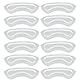 6 Paar Silikon Fersenpolster für zu Große Schuhe, Fersenschutz für Schuhe, Fersenkissen für Damenschuhe und Herrenschuhe, Gel Fersenschutz Silikon Pads, Ferse Gel für High Heels, Lederschuhe