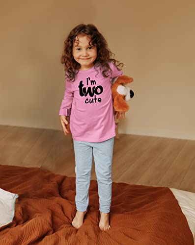 Image of 2nd Birthday Outfits for Toddler Girls im Two Cute Shirt Girl 2 Years Old Second Birthday