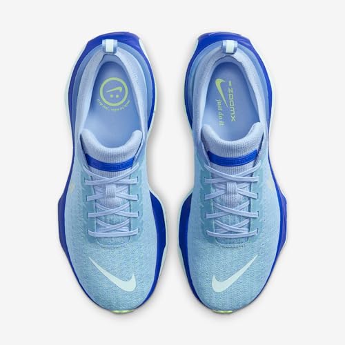 Nike Invincible 3 Men's Road Running Shoes (DR2615-405, Aluminum/Racer Blue/Barely Volt/Glacier Blue)4