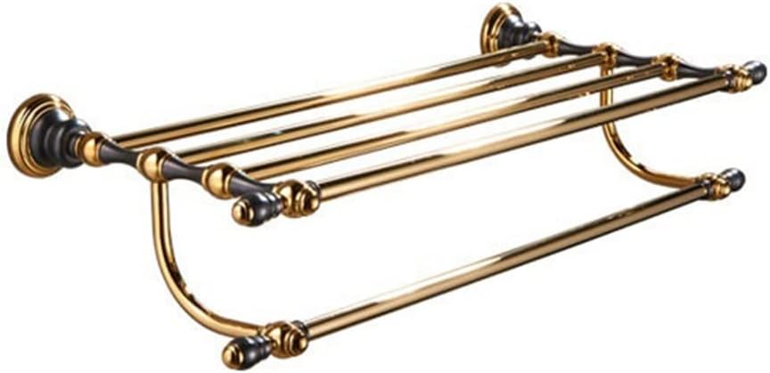 European-Style All-Copper Bathroom Hardware Pendants, American-Style Black and Antique Gold Bath Towel Racks, Holder