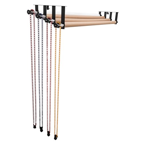 Photography 4-Axis Background Backdrop Support Roller, Wall Mount Studio Background Lift System, 26.46lbs Capacity