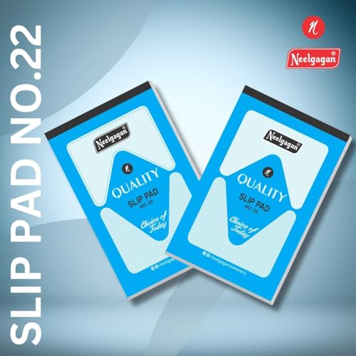 Image of NEELGAGAN Slip Pad No.22 (Type: Ruled with 80 Sheet 160 Pages) Pack of 15