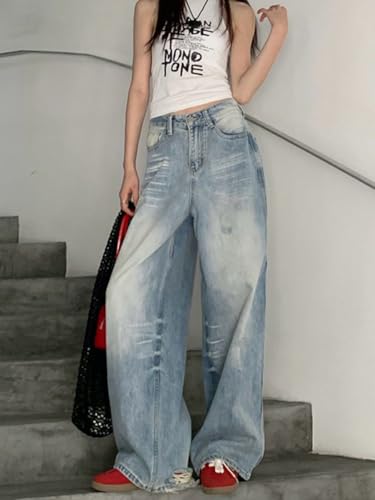 High Waist Wide Leg Jeans for Women Baggy Classic Loose Trendy Denim Pants Straight Comfort Fashion Trouser4