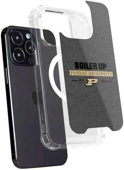 Skinit Phone Case Compatible with MagSafe iPhone 15 Pro - Officially Licensed Purdue University Purdue University Boiler Up Design