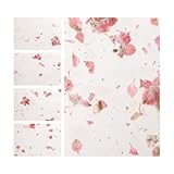Seed Bloom Blank Seed Paper Cards with Pink Petals...