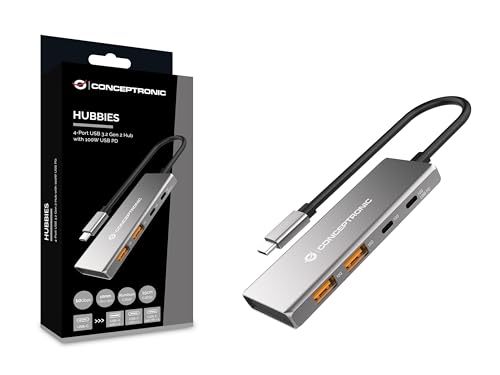 Hub 4 Ports USB 3.2 Gen 2 idéal pour optimiser votre espace de télétravail