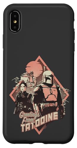 Coque iPhone XS Max Star Wars de qualité supérieure au motif Boba Fett