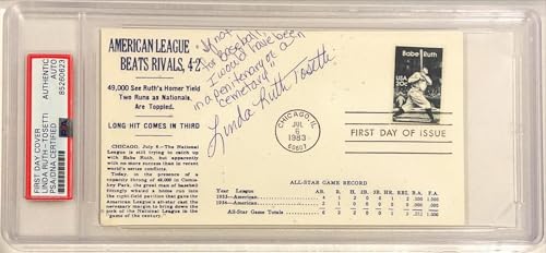 Linda Ruth Tosetti Babe Ruth signed auto photo envelope
