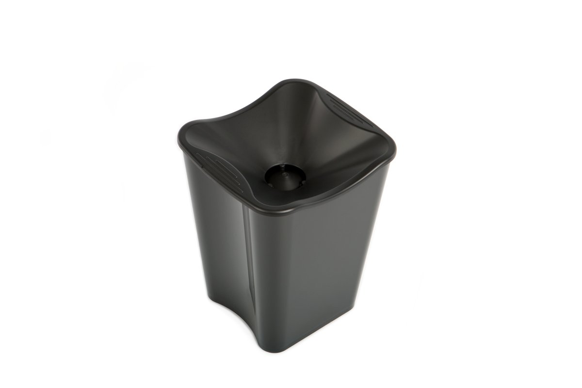 Koala Escupidera de Cata 2 en 1 con Función de Cubitera – 2,5 L, para 1-2 Botellas – Apilable, Reutilizable – Ideal para Eventos, Vino y Hostelería - Color Negro