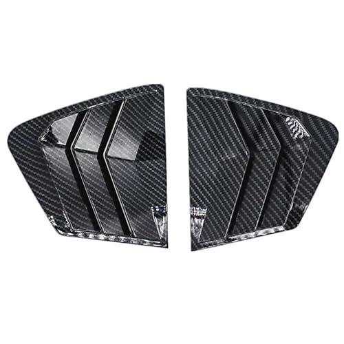 Autocollant garniture de fenêtre arrière en ABS style carbone pour Civic 9