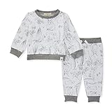 Burt's Bees Baby Baby Boys' Shirt and Pant Set, Top & Bottom Outfit Bundle, 100% Organic Cotton