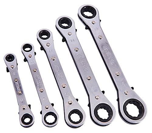 Amtech K1500 5 Piece Ring Ratchet Spanner Set