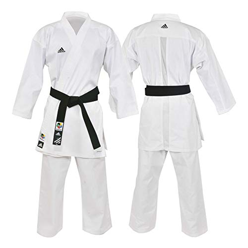 Kimono Karatê Adidas Club Branco Com Selo WKF 190