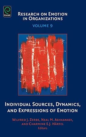Individual sources, Dynamics and Expressions of Emotions: 9 book cover