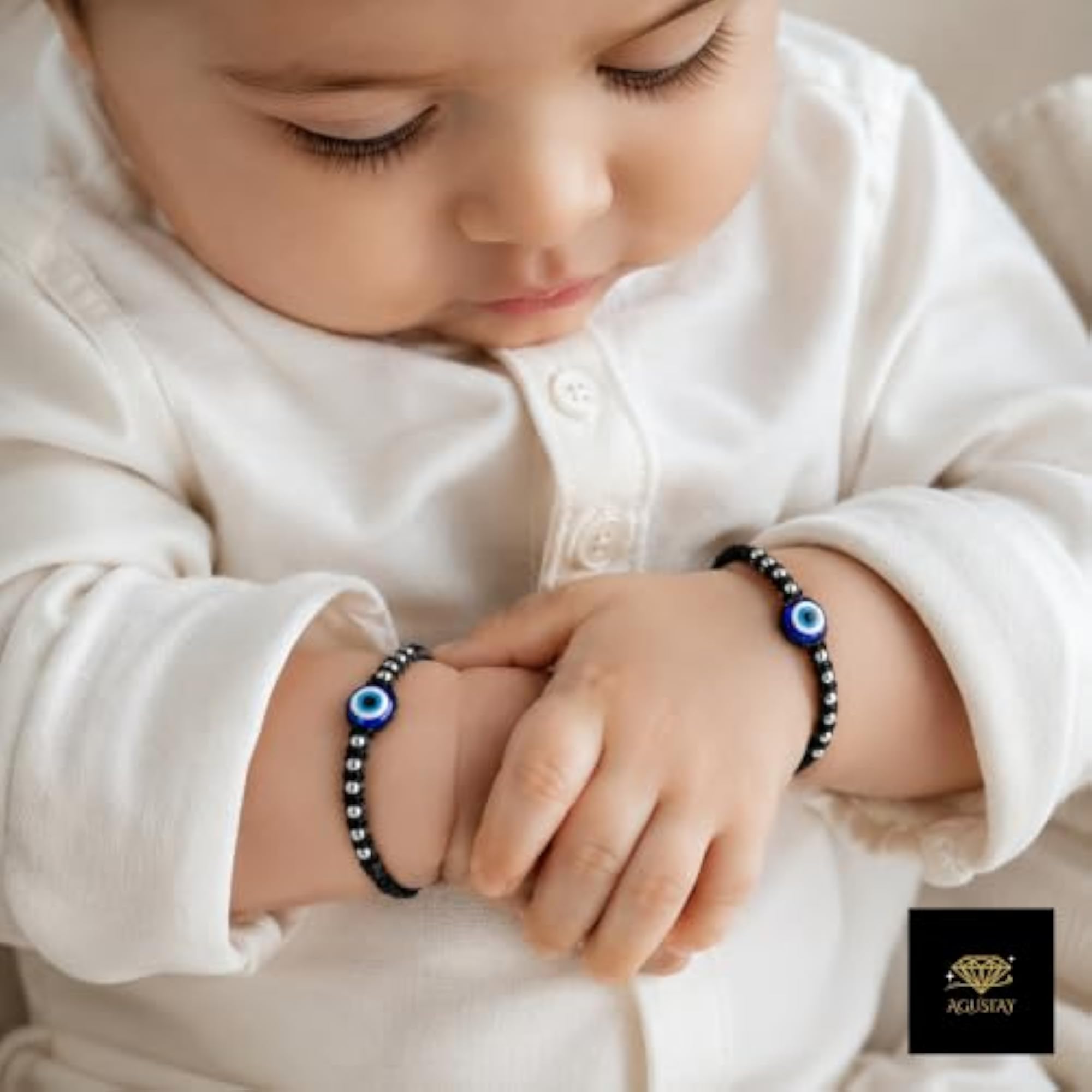 925 Sterling Silver Baby Nazariya, Evil Eye Design