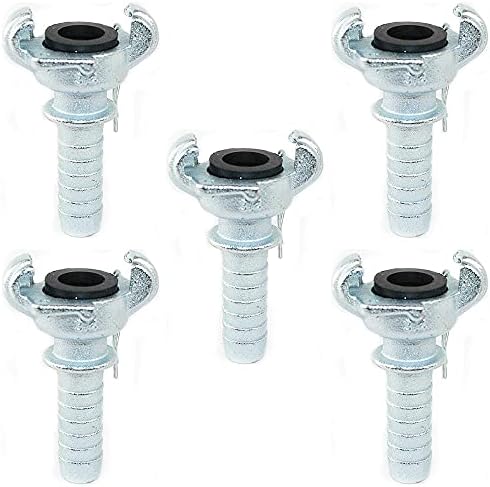 Interstate Pneumatics CU-853 3/4 Inch Hose Barb Straight Through Jack Hammer Coupler-Pack of 5
