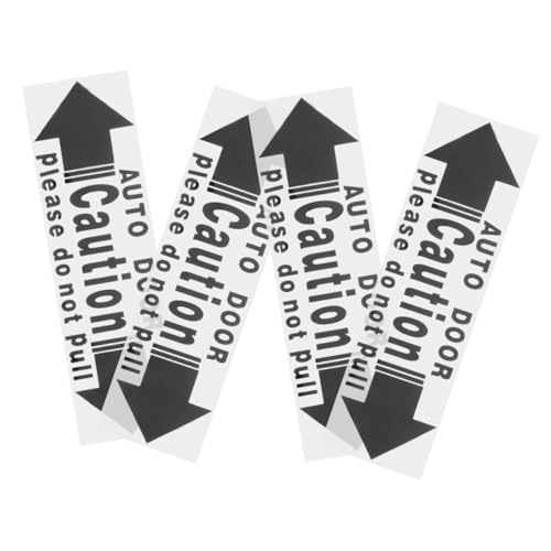 Gatuida 4 Uds Pegatina De Coche Puerta Corredera Indicador De Apertura De Puerta De Coche Señales De Advertencia De Automática Precaución Pegatina De Automática No Tocar