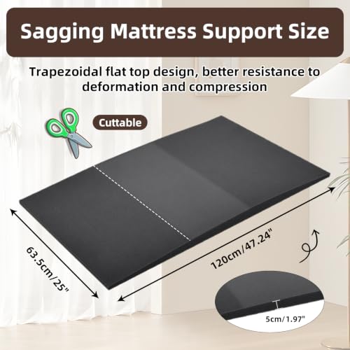 Almohadilla de soporte para colchón trapezoidal de espuma negra 40D 3