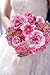 YiYunFloral Artificial Flowers Heads Combo Rose Red Flowers Mix Silk Flowers Heads Pink Bulk Faux Rose for Craft Garland Graduation Cap Wedding Bridal Baby Shower Home Party Decoration DIY Cake Decor