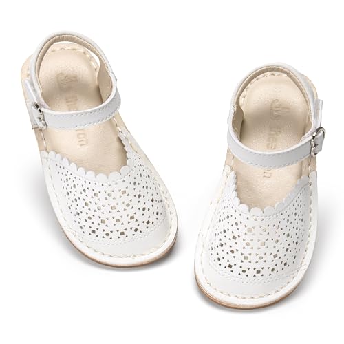 Image of THEE BRON Toddler Floral Cutout Closed Toe Sandals for Girls Breathable Summer Shoes