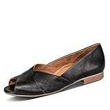 Decksohle: Leder Paul Green Damen Peep-Toe Peeptoe foulard schwarz Gr. 42