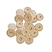 Yongyong Bai Shi WU 50pcs Ronds de Petites Roues en Bois Accessoires Jouets Accessoires artisanaux à la Main pour Les Accessoires de modèle de Roue Enfants