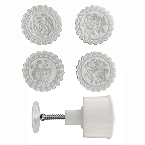 HapGlan Flower Bean Cake Mould Set Cake Model Printed with Ice-skin Baking Tool Cookie Dessert Cutter