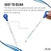 Multipurpose Glass Pipettes Droppers, 5ml Graduated, Blue Rubber Head, Straight-Tip Calibrated Thick Glass to Transfer Fluid, Liquids, Essential Oils, Accurate Easy Dose & Measurement - 8