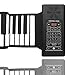 KikerTech Roll Up Piano Keyboard with Built-In Speaker | Premium Silicone | MIDI AUX USB | Connecting Pedal and Bluetooth (88 Keys)