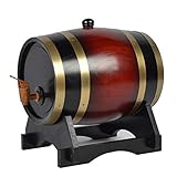 ★ Barriles de roble hechos de roble de alta calidad, seguros y duraderos, pueden almacenar su propio vino, whisky, cerveza, ron, tequila.