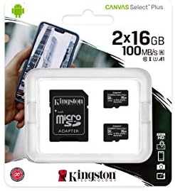 Kingston Canvas Select Plus microSD Card SDCS2/128 GB Class 10 (SD Adapter Included)