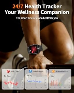 Smart Watch for Men Women Bluetooth Call, 1.85" HD Touch Screen AI Voice Smartwatch, Fitness Tracker 24/7 Heart Rate/Sleep Monitor, 120+ Sports Modes, IP68 Waterproof, smartwatch for Android & iOS