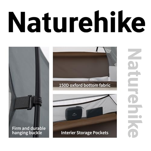 image for Naturehike Butterfly 2 Person Tent with Large Vestibules, Waterproof D